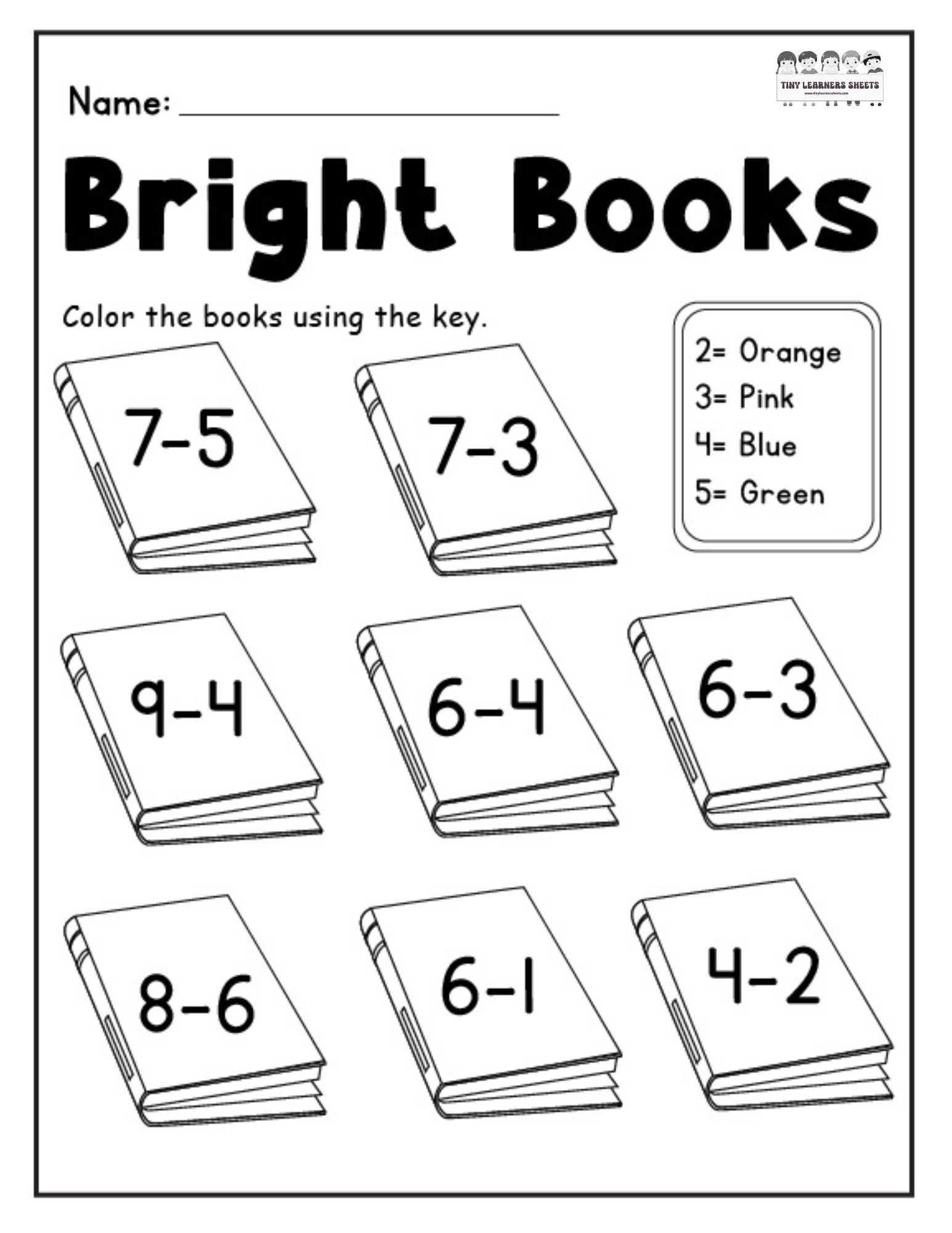 Bright Books Subtraction